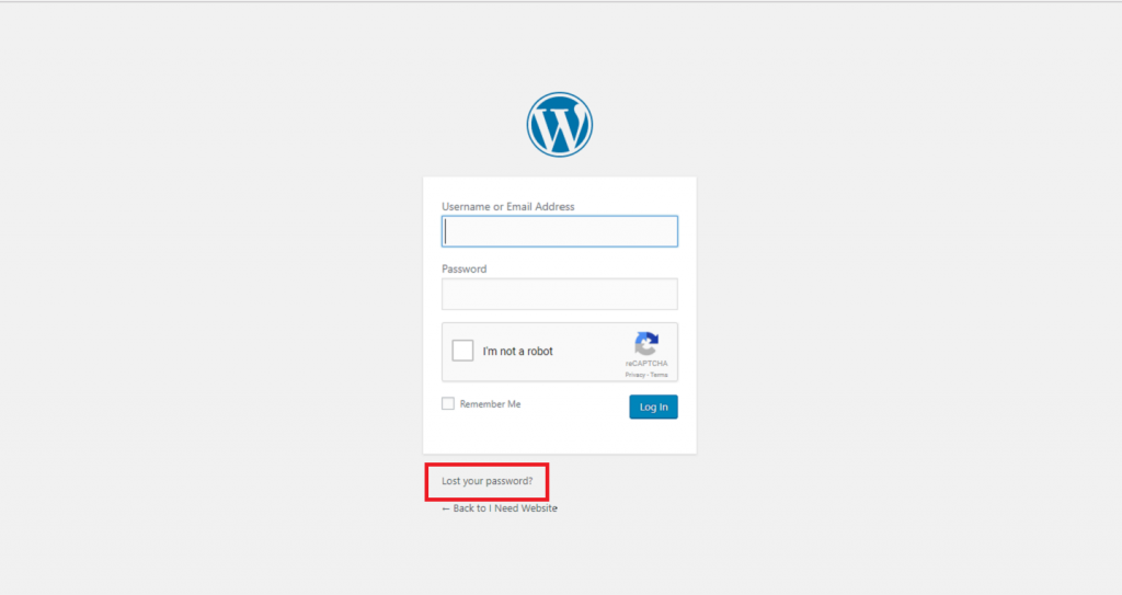 lost wordpress password - how to reset the wordpress password